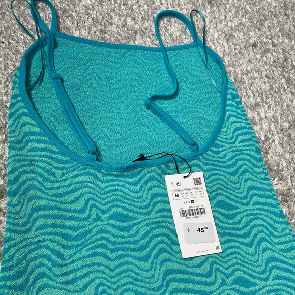 Zara Jacquard Mini Dress NWT - Picture 3 of 7